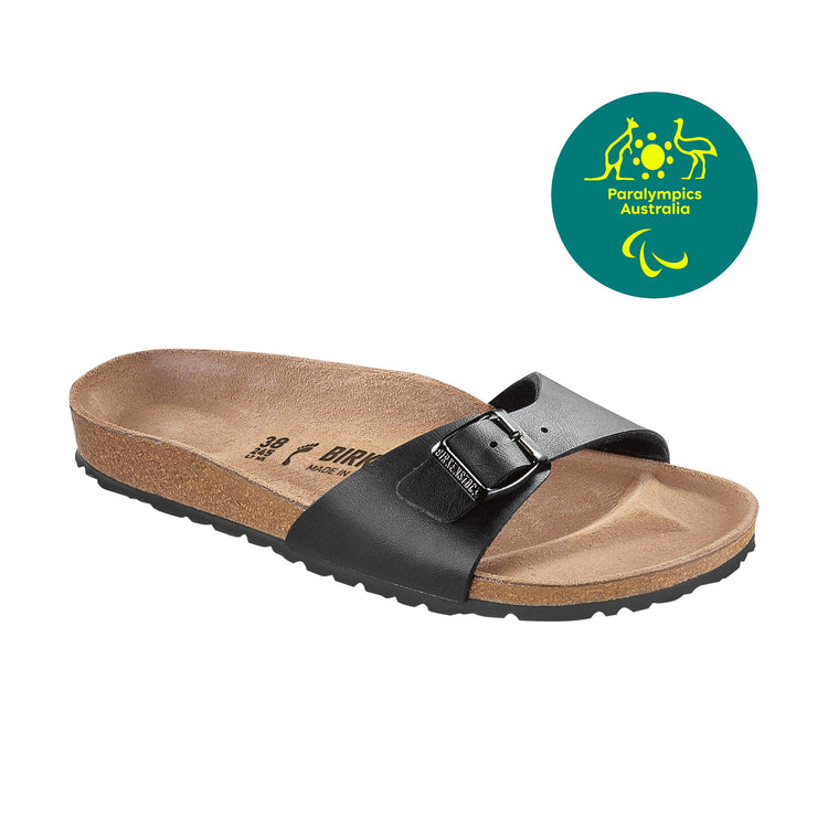 Birkenstock Madrid Black Birko-Flor