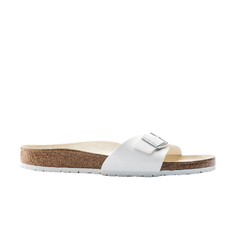 Birkenstock Madrid White Birko-Flor side view