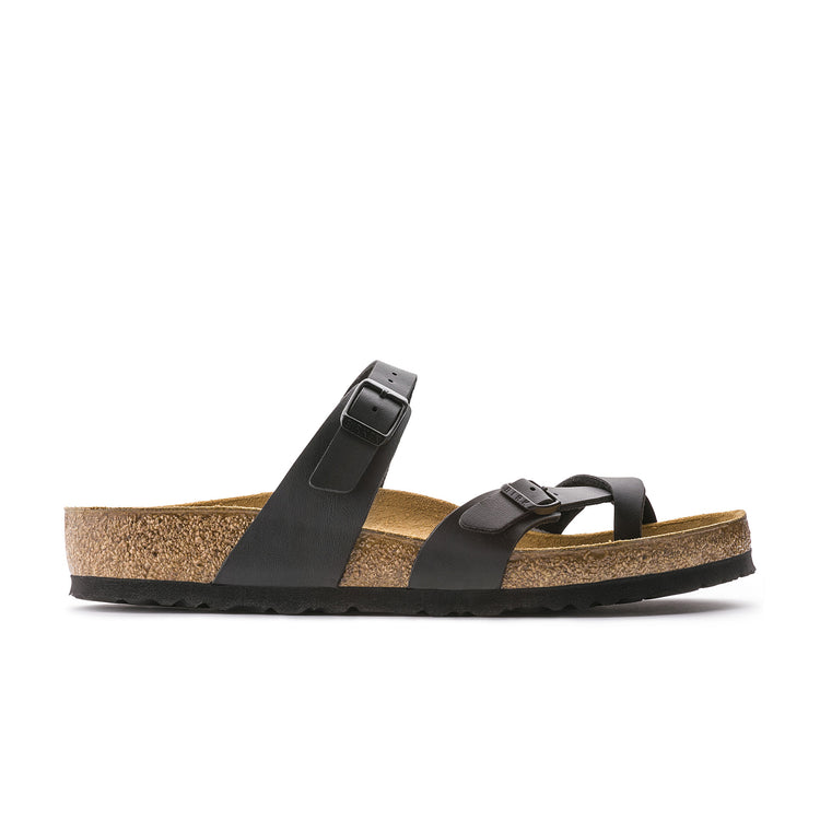 Birkenstock Mayari Black Birko-Flor side view