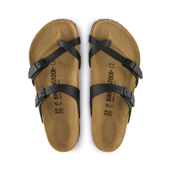 Birkenstock Mayari Black Birko-Flor top view