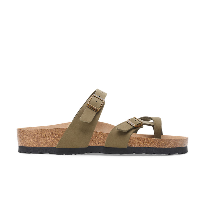 Birkenstock Mayari Vegan Synthetic Pine Green side view