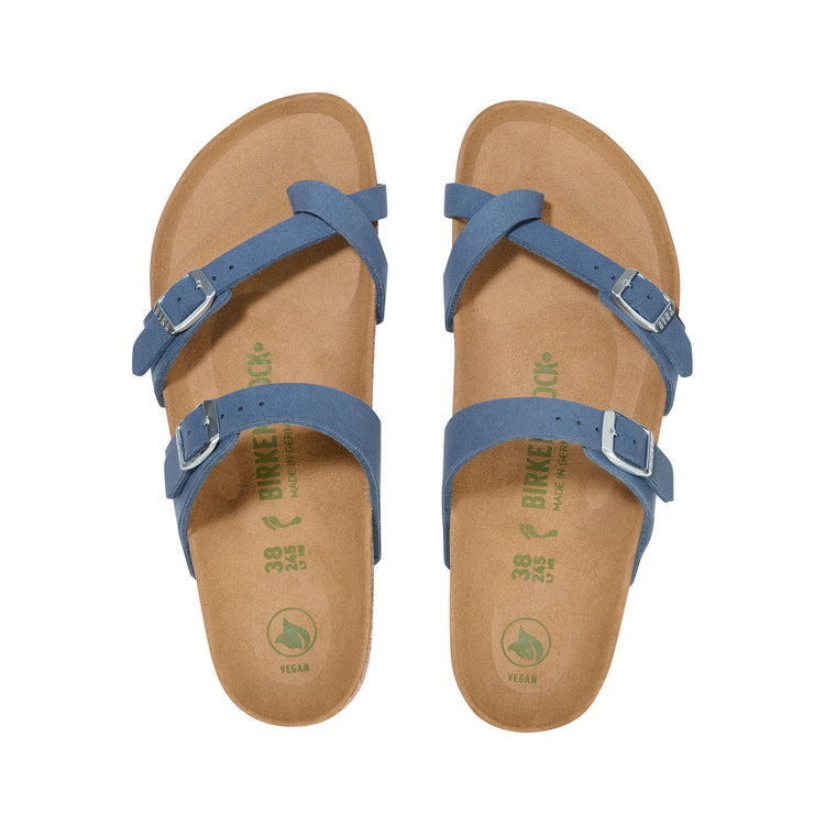 Birkenstock Mayari Vegan Elemental Blue Synthetic Soft Birki top view