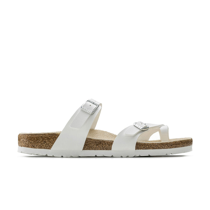 Birkenstock Mayari White Birko-Flor side view