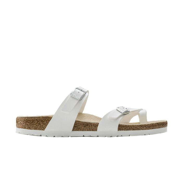 Birkenstock Mayari White Birko-Flor side view