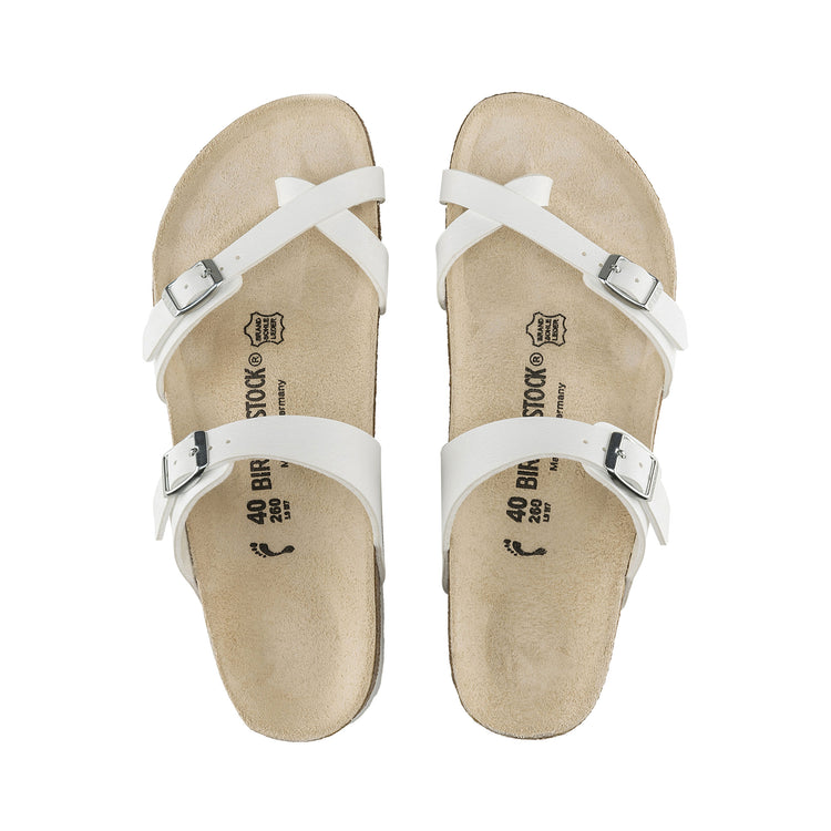 Birkenstock Mayari White Birko-Flor top view