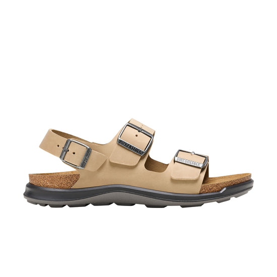 Birkenstock Milano Cross Town Tabacco Brown Oiled Leather side view