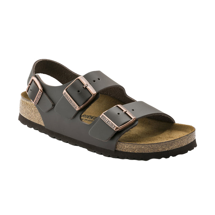 Birkenstock Milano Dark Brown Smooth Leather 