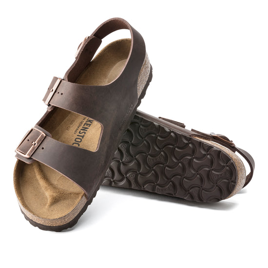 Birkenstock Milano Habana Oiled Leather top view