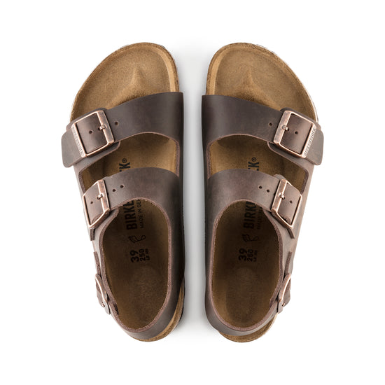 Birkenstock Milano Habana Oiled Leather sole view