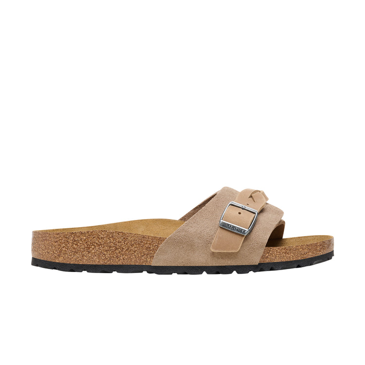 Birkenstock Oita Braided Suede Leather Taupe side view