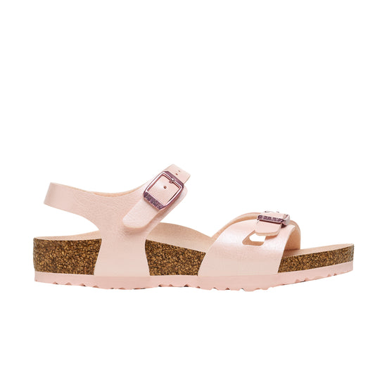 Birkenstock Rio Kids Graceful Light Rose Birko-Flor side view