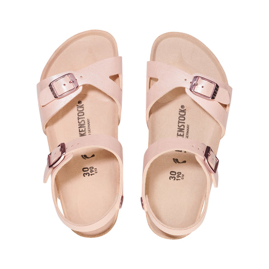 Birkenstock Rio Kids Graceful Light Rose Birko-Flor top view