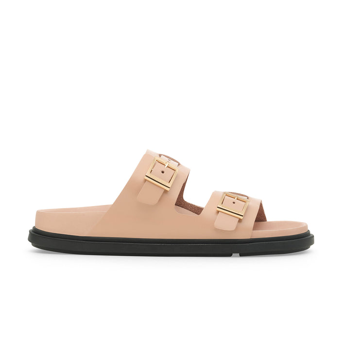 Birkenstock St Barths Exquisite New Beige Natural Leather side view