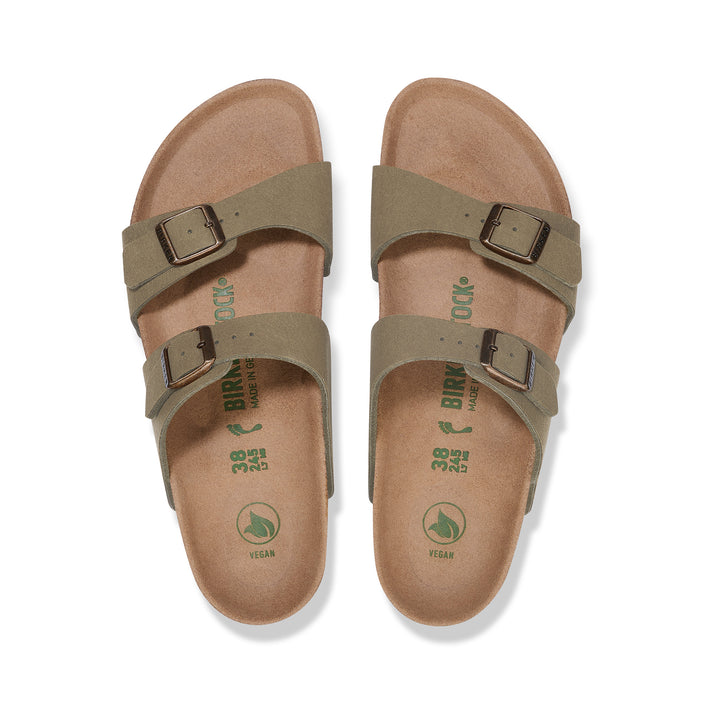 Birkenstock Sydney Vegan Pine Green Synthetic top view