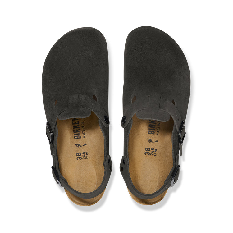 Tokio Black Suede Leather top view