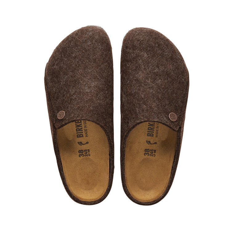 Birkenstock Zermatt Wool Felt Mocca top view