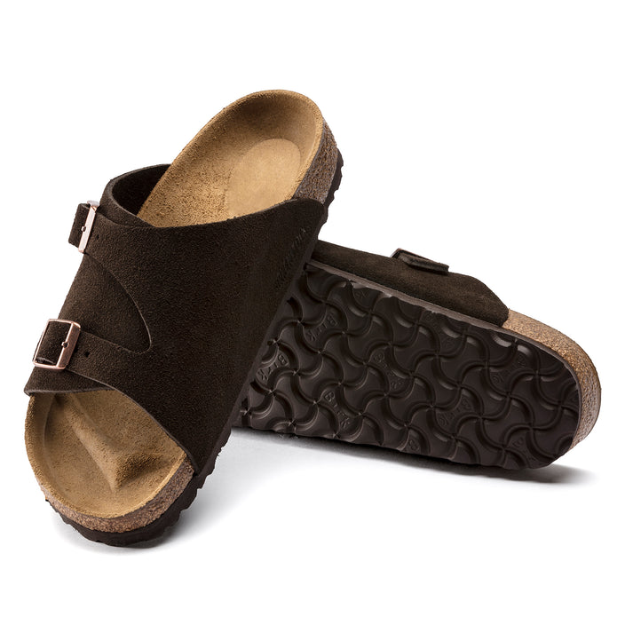 Birkenstock Zurich Mocca Suede Leather sole view