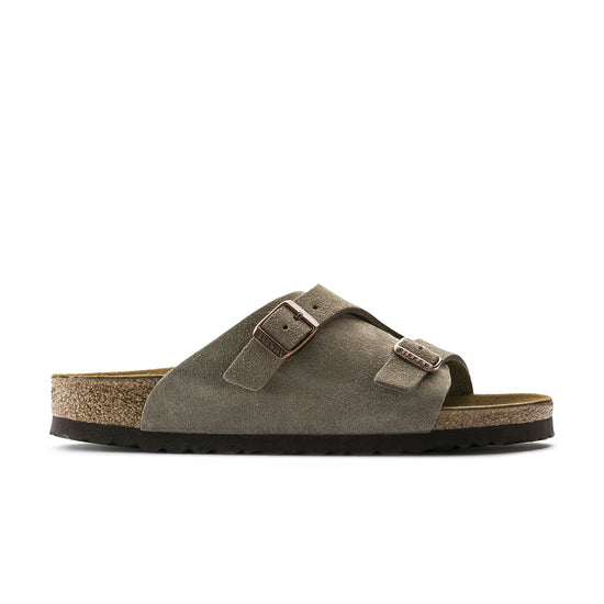 Birkenstock Zurich Taupe Suede Leather side view