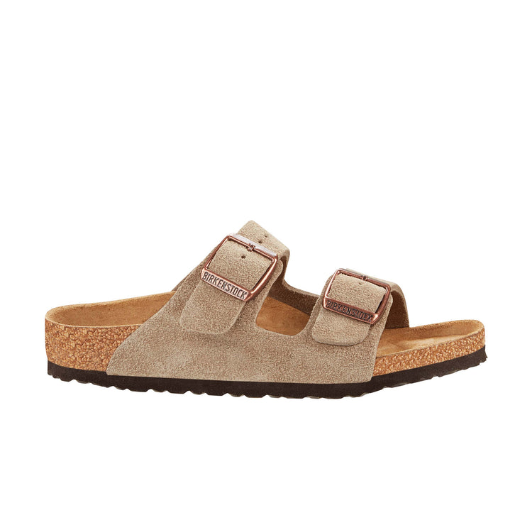 Arizona Kids Taupe Suede Leather