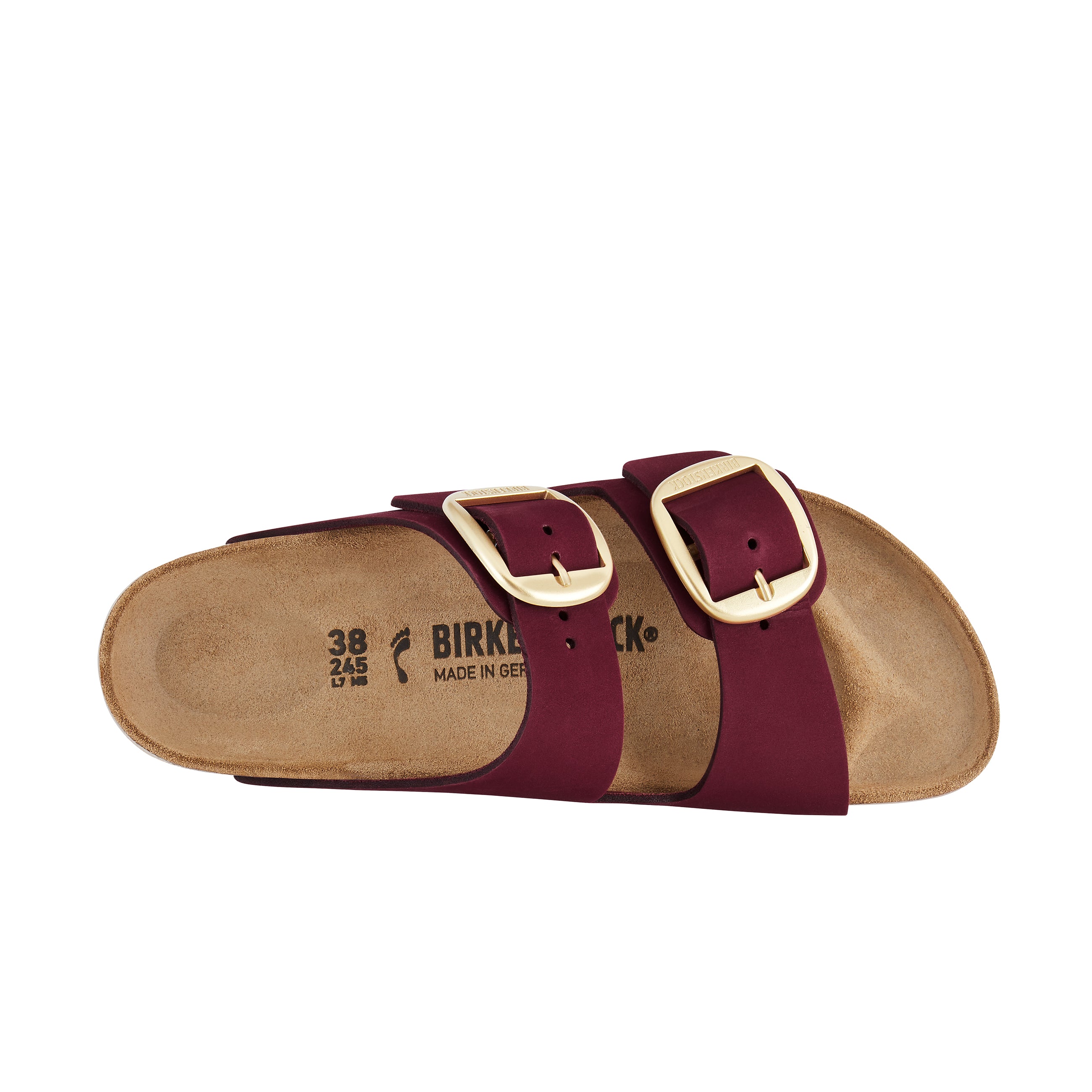 Birkenstock big best sale buckle marron