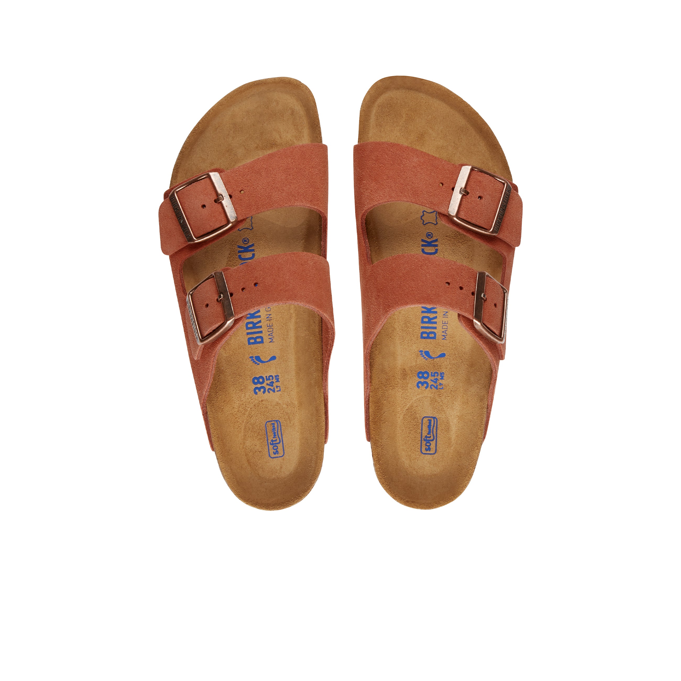 Birkenstock arizona best sale earth red suede