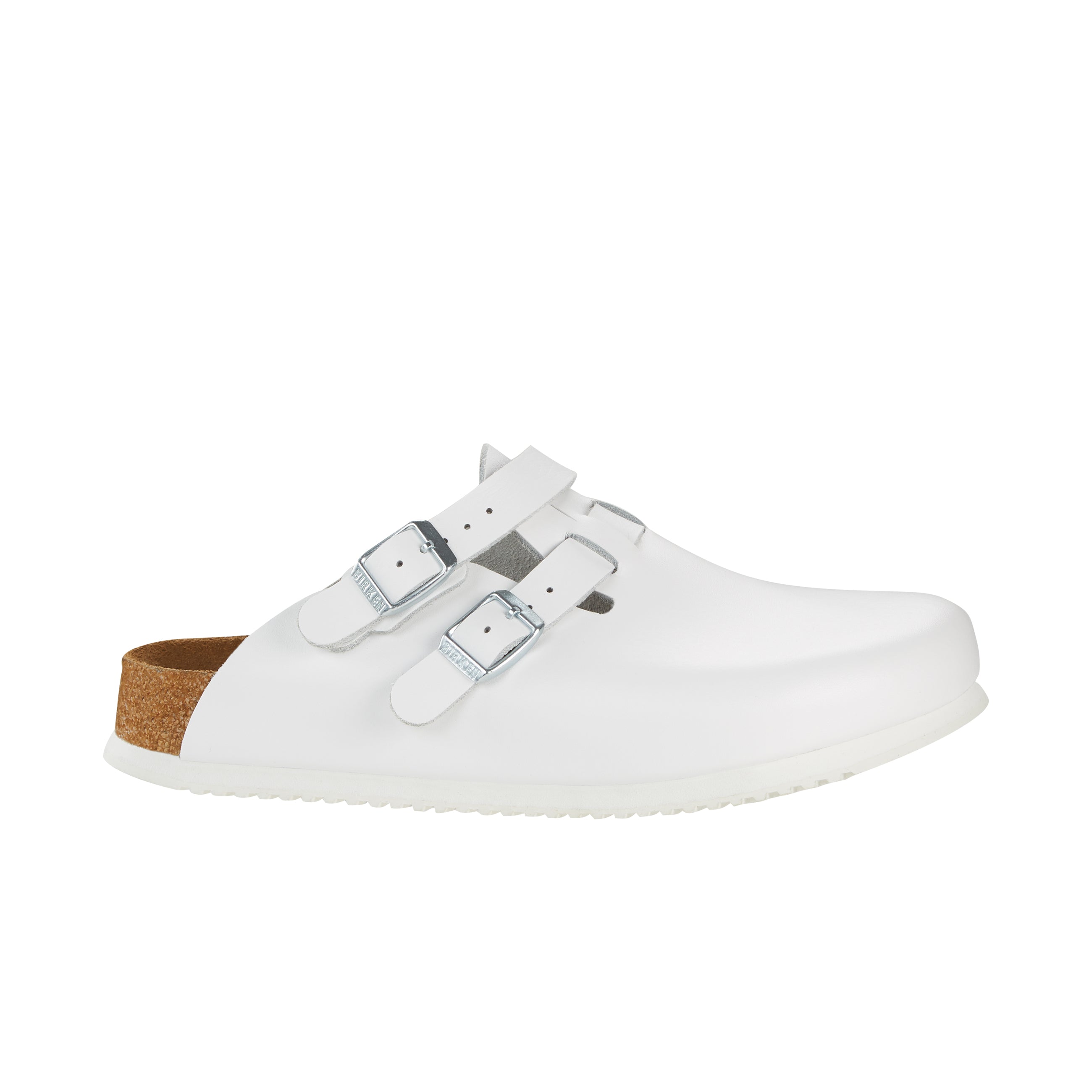 Birkenstock boston best sale super grip white