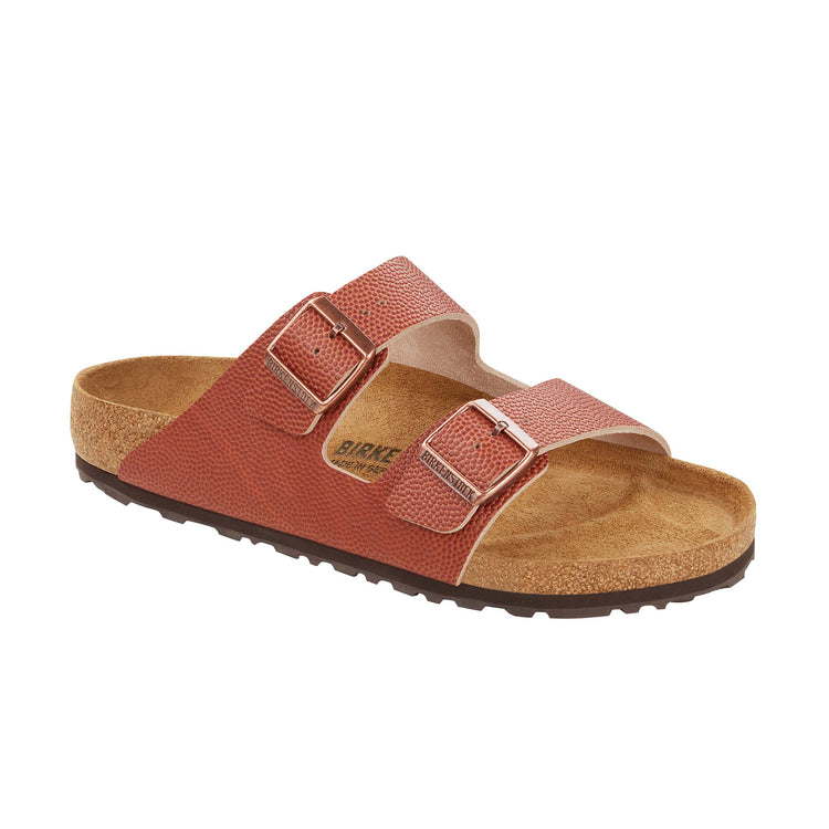 Birkenstock Arizona Ginger Brown Embossed Natural Leather