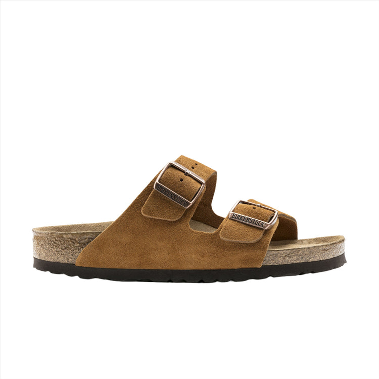 Birkenstock Arizona Soft Footbed Mink Suede Leather side view