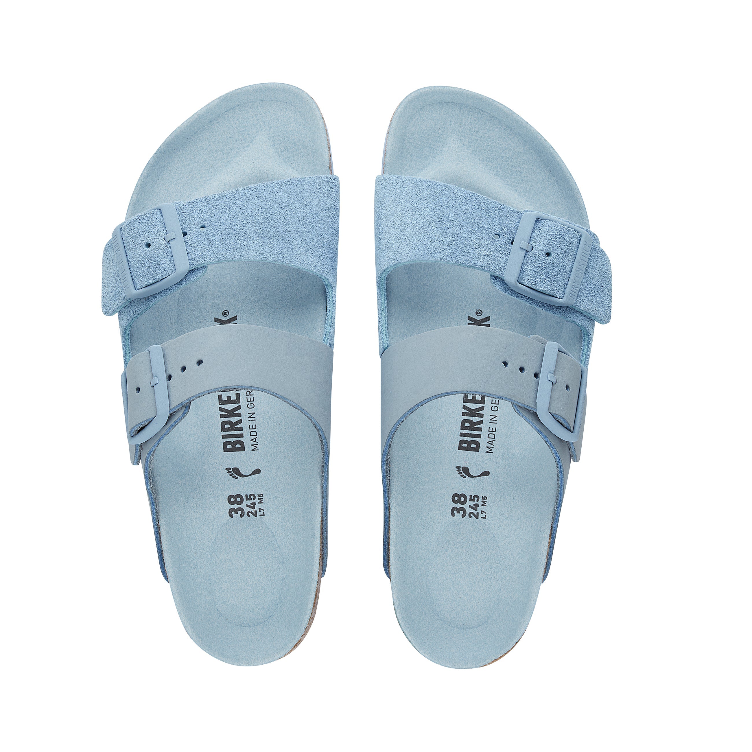 Birkenstock arizona suede leather cheap light blue