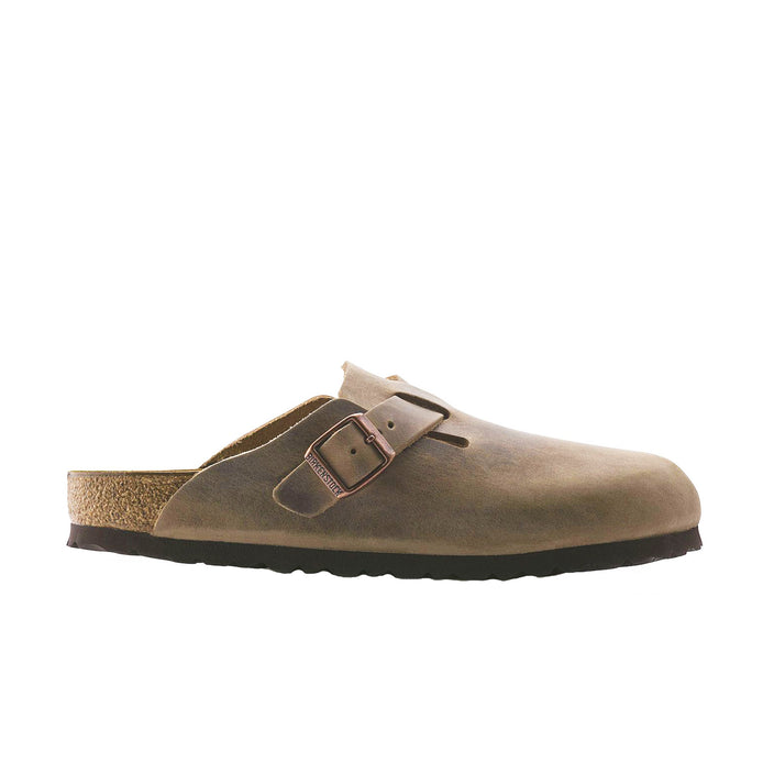 Birkenstock Boston Tabacco Brown Oiled Leather side view