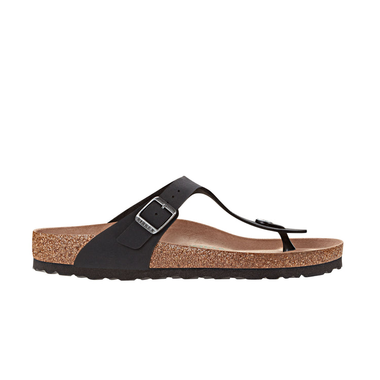 Birkenstock Gizeh Earthy Vegan Black BirkiBuc side view