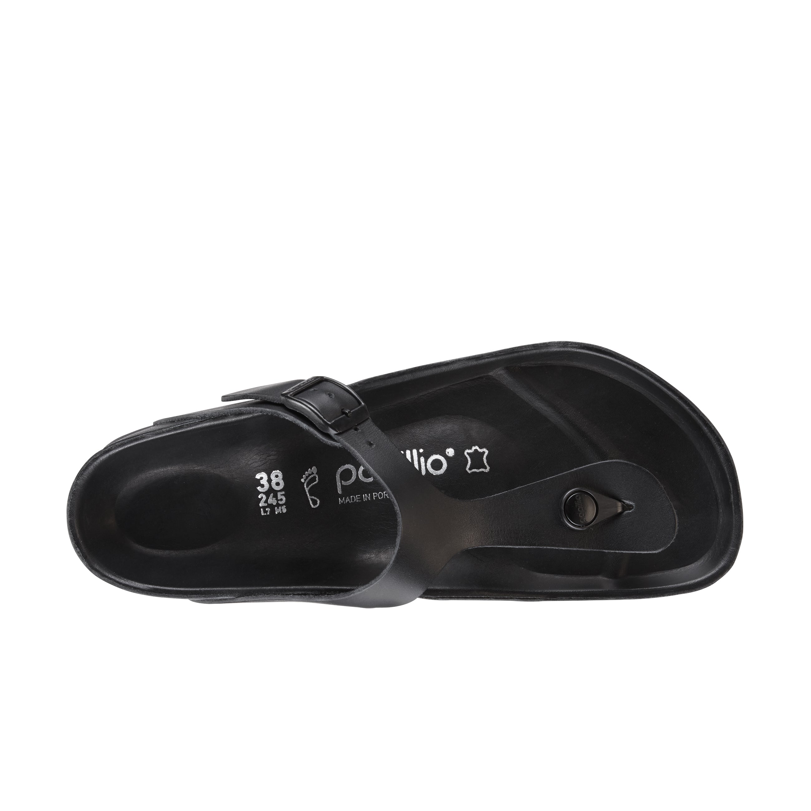 Birkenstock gizeh exquisite black leather online