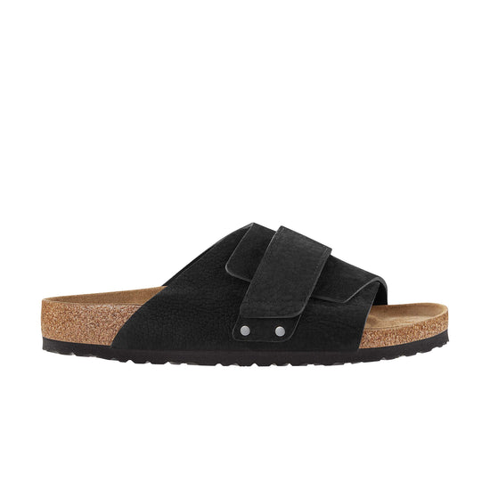 Birkenstock Kyoto Desert Buck Black Nubuck side view