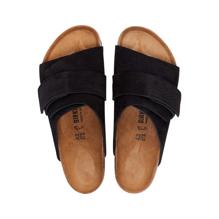 Birkenstock Kyoto Desert Buck Black Nubuck top view