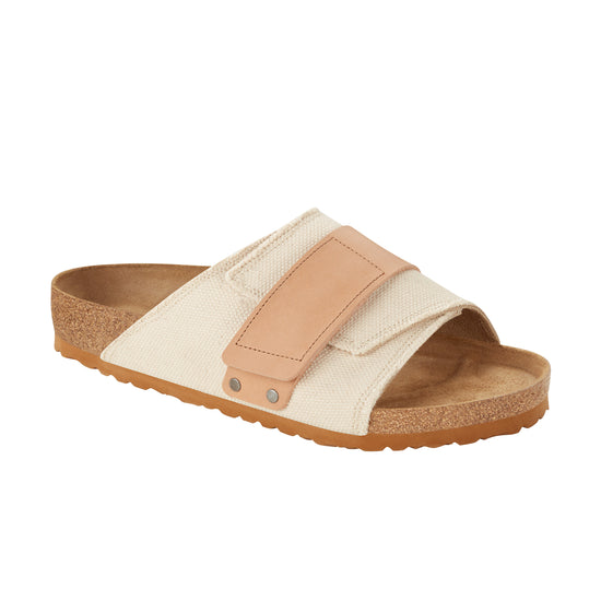 Birkenstock Kyoto Eggshell Canvas/Nubuck Leather