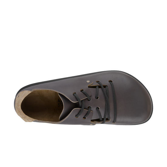 Birkenstock Montana Graphite Natural Leather top view