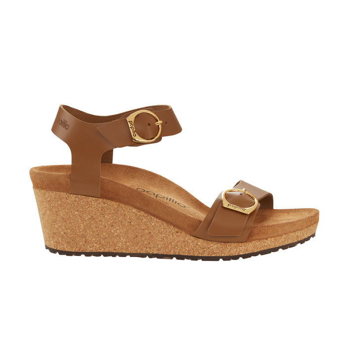 Birkenstock Soley Ginger Brown Smooth Leather side view