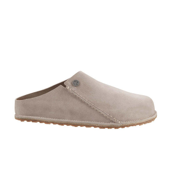 Birkenstock Zermatt Premium Suede Leather Stone Coin side view